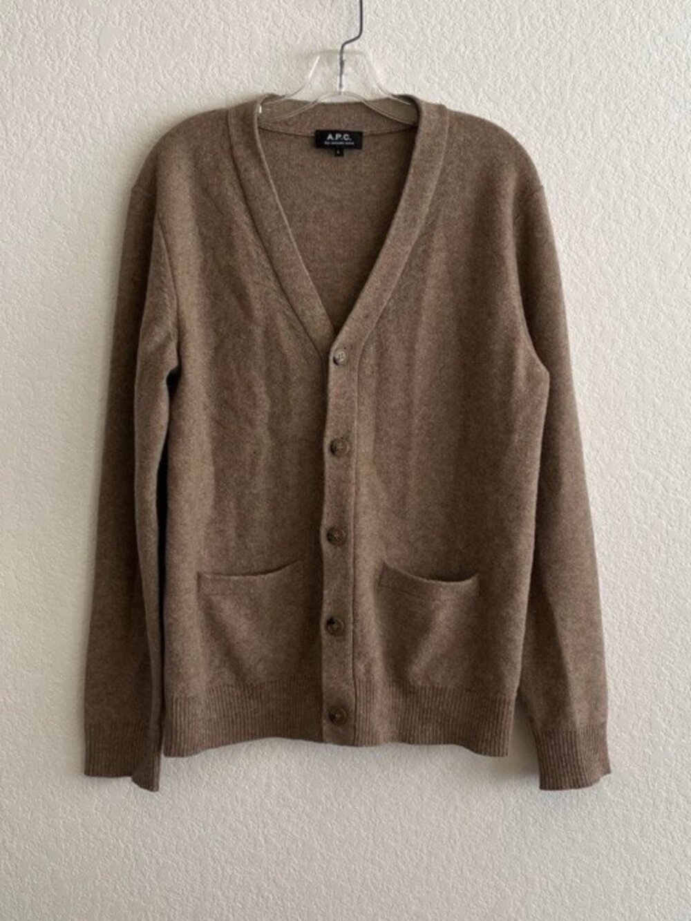 APC Lambswool Cardigan Sweater